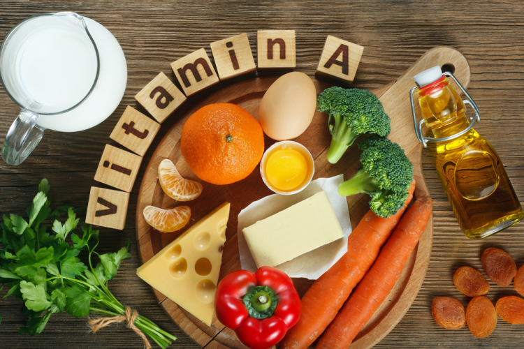Các thực phẩm màu cam nhạt chứa nhiều vitamin A